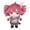 Hairpin, variant on Kasane Teto Virtual Idol Plush Toys, 9.84in Cartoon Stuffed Dolls for Fans Hairpin