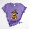 thumbnail image 2 of Watercolor Witchy Bear - Womens Short Sleeve Tee, 2 of 7