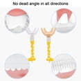 thumbnail image 4 of Cepillo de dientes en forma de U para niños: el cabezal redondo de silicona hace que el cepillado sea fácil y divertido, 4 of 5
