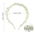 thumbnail image 3 of Unique Bargains 1 Pc Fashion Elegant Pleated Headband for Women for Girls 5.91"x1.57" Beige, 3 of 4