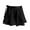 Black, variant on TiaoBug Kids Girls Lightweight Solid Chiffon Wrap Dance Skirt with Waist Tie Ballet Dance Training Skirts 4-12