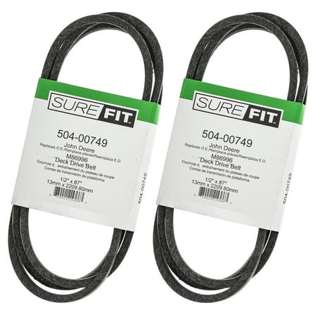 SureFit Deck V-Belt John Deere M86996 110 112 116 130 160 165 170 180 190C 2PK