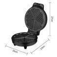 thumbnail image 3 of Heart-Shaped Non-Stick Breakfast Machine 5 Heart-Shaped Waffles Double-Sided Heating Home Breakfast Machine US Plug, 3 of 7