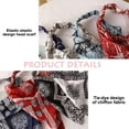 thumbnail image 3 of 4pcs Cheveux Bandanas Triangle Foulards Bandeau avec Clips pour les Femmes Foulards de Cheveux, 3 of 6