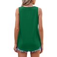 thumbnail image 5 of Tiqkatyck Tank Tops for Women Trendy Women's 2025 Chic Round Neck Short Sleeve Shirts 2D Printed Casual Loose Fit Vest Sleeveless Tunic Tops Summer Tops for Women Green XXXL, 5 of 7