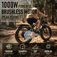thumbnail image 4 of EOEOTWO 1500W Electric Bike for Adults, 26" x 4.0 Fat Tire Ebike, 34MPH Fast Mountain E-Bike with 48V 17.5Ah Removable Battery, Full Suspension, Mechanical Disc Brakes, 396lbs Capacity, UL 2849, 4 of 5
