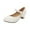 White, variant on 9 Years Girls Dress Shoes Chunky High Heels Ankle Strap Party Wedding Princess Pump for Little Big Kid Black