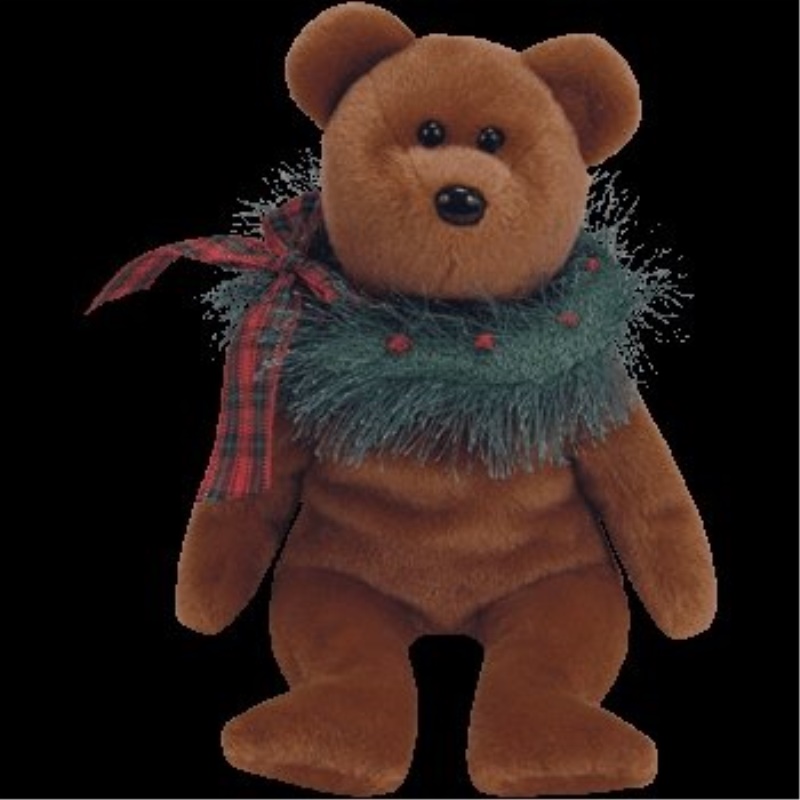 holiday bear beanie baby