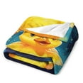 thumbnail image 3 of Q-version Funny Little Yellow Duck Blanket Lightweight Cozy Couch Bed Super Soft And Microfiber Throws Blankets for All Seasons, 3 of 8