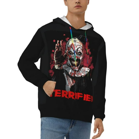 Terrifier 2 Hoodie Unisex 3D Novelty Hoodies Graphic Hoodies Pullover Sweatshirts for Men Women Teen Small