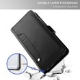 thumbnail image 3 of TORUBIA PU Leather Wallet Case For Samsung Galaxy Note 10 Case Flip Stand Cover with Mirror and Card Slots Black, 3 of 9