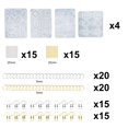 thumbnail image 3 of Coofit Boucles d'Oreilles Faisant Set DIY 104PCS Réutilisables Bijoux Moule Boucle d'Oreille Crochets Anneaux de Saut, 3 of 8
