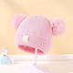 thumbnail image 2 of Lindo gorro de punto para bebé con bordado de doble corazón y doble ovillo de lana | Gorro de invierno suave y cálido para bebés y niños pequeños | Accesorio cómodo y acogedor para recién nacidos, 2 of 5