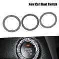 thumbnail image 5 of One-button Start Button Decorative Ring Hand-encrusted Diamond Key Ring Interior Start Decorative Sticker Banmo, 5 of 5