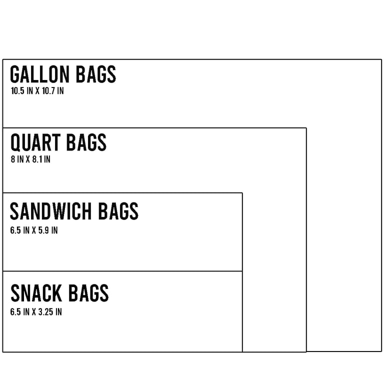 Beidou-Pac Combo Storage Zip Bags Variety Pack, 350 Count photo 3