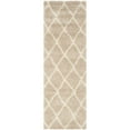 thumbnail image 6 of SAFAVIEH Montreal Vesela Geometric Diamonds Shag Area Rug, Beige/Ivory, 8' x 10', 6 of 11