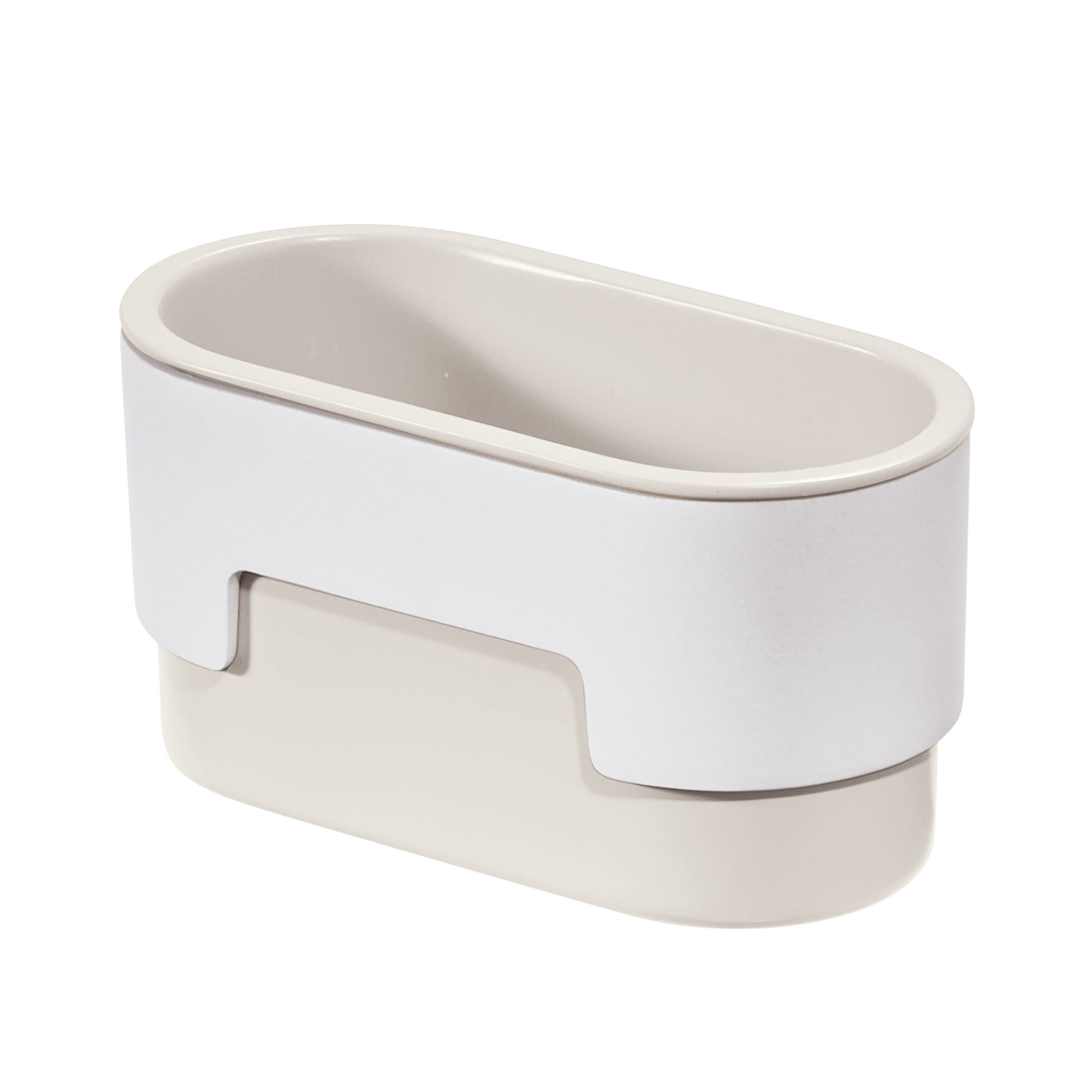 iDesign Adhesive Soap Dish – Orleans Collection - Coconut/White