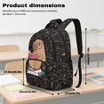 thumbnail image 7 of DISNIMO School Backpack for Kids 17 Inch Capybara Printed Lightweight Bookbag Large Capacity Backpack with Adjustable Strap & Multiple Pockets for Elementary School Students, 7 of 7