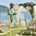 thumbnail image 2 of 46.7" Gold Easel Stand for Wedding Signs – No Assembly Needed, Heavy Duty Metal Display Stand for Art, Welcome Signs, Posters, Pictures, Paintings, and Floor Décor, 2 of 8