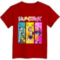 thumbnail image 4 of K pop Demon Chandail pour Filles, T-Shirt Graphique Mignon avec Dessin Animé, T-Shirt Tendance et Drôle, Chandail pour Enfants, Hauts Roses, Manches Courtes, Col Ras du Cou, 4 of 4
