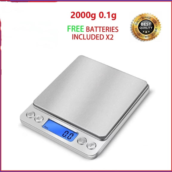Digital Weight Scale Kitchen Jewelry Gold Grain Food MiniSize Gram 2000g x 0.1g