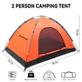 thumbnail image 2 of Carpa para Camping JG AURORA DEER para 2 Personas Resistente al Viento e Impermeable, 2 of 9
