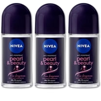 Nivea Pearl Beauty Black Roll-On – Free Alcohol, Antiperspirant Deodorant, 48 Hours, Refreshing Content All Day, Fine Fragnance, Smooth And Beautiful Underarms Roll On 1.7 Oz (Pack Of 3)
