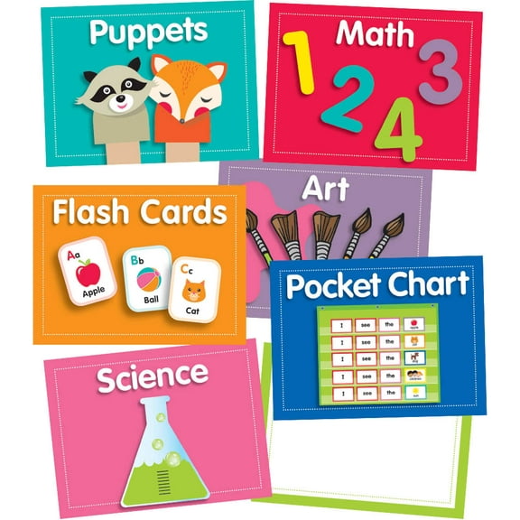Schoolgirl Style Just Teach Center Cards Mini Bulletin Board Set (48)