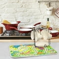 thumbnail image 2 of GZHJMY Cartoon Dinosaurs Game 16 x 18 Inches Absorbent Dish Drying Mat Microfiber Kitchen Countertop Table Protector Multi-Purpose Counter Rack Sink Drainer Pad, 2 of 6