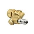 thumbnail image 2 of Interstate Pneumatics PW7164 1/4 Inch Quick Connect Pivoting Coupler with 120 Degree and 3 Locking Angles, for Pressure Washer Spray Nozzle - 4000 PSI, 2 of 7