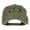 Olive Green, variant on St Patrick's Day Clovers Patched Washed Cap - Olive Green OSFM