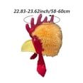 thumbnail image 2 of Hsqqdc Realistic Plush Rooster Shape Hat, Animal Theme Headdress for Party, 2 of 7