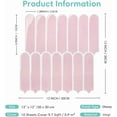 thumbnail image 4 of Thicker Pink Peel and Stick Backsplash - 10 pcs of 12" x 12" - 3D Adhesive Peel and Stick Tiles Backsplash for Kitchen, Bathroom, Removable, Waterproof, Vinyl Wall Tile, 4 of 12