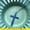 Blue Cross, variant on Wooden Cross Necklace Men's And Women's Long Sweater Chain