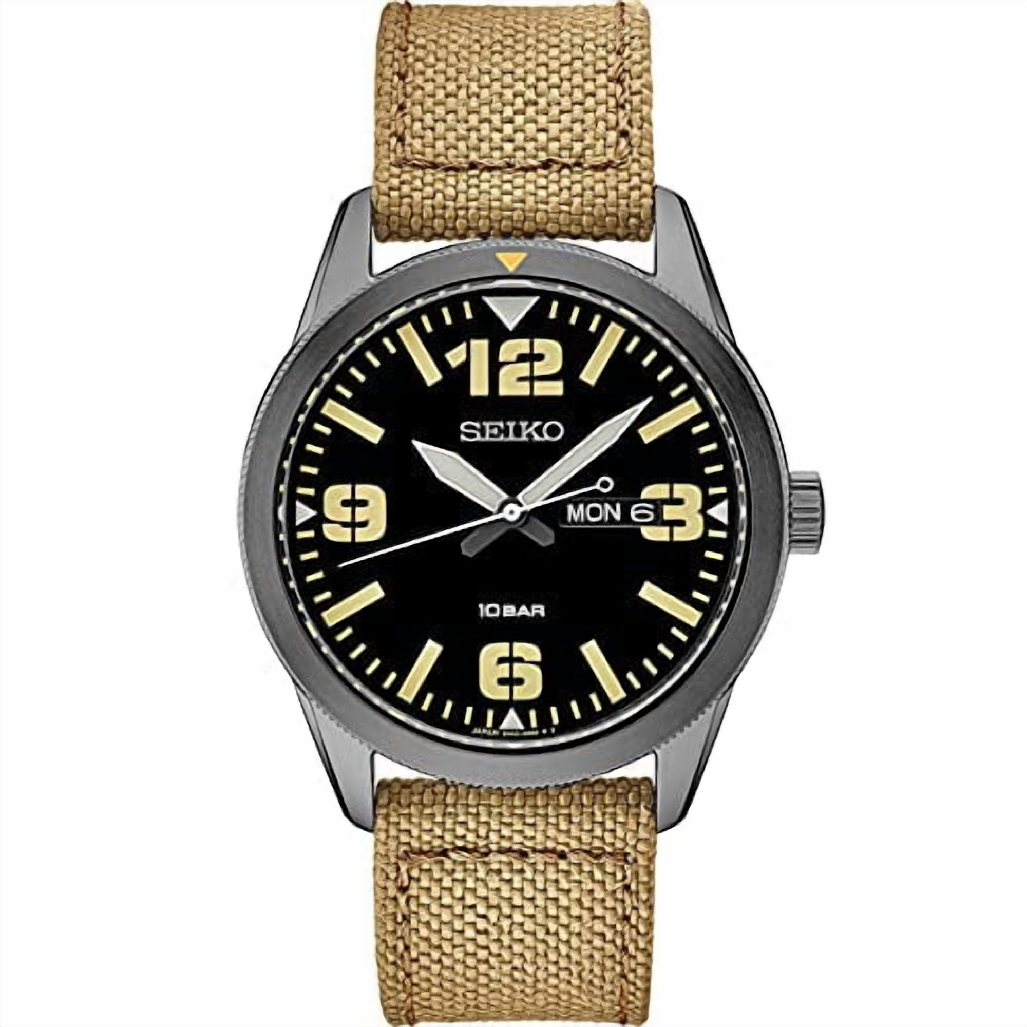 SEIKO SUR493 海外モデル　ソーラー Seiko Essentials Quartz Black Dial Men's Watch SUR493 - Walmart.com