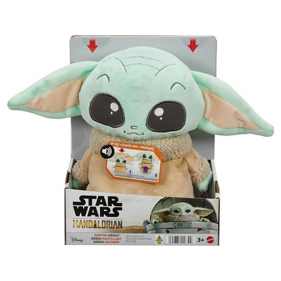 Star Wars The Mandalorian Grogu Plush (Jumping)