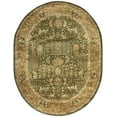 thumbnail image 2 of SAFAVIEH Classic Eleanora Oriental Wool Area Rug, Light Green/Gold, 4'6" x 6'6" Oval, 2 of 11