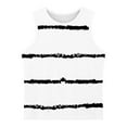 thumbnail image 5 of piuwrlz Summer Sports Sleeveles Vest Baby Girls Boys Quick Dry Tank Tops Fashionable Round Neck Stripe Pullover White Size 10 Years, 5 of 6