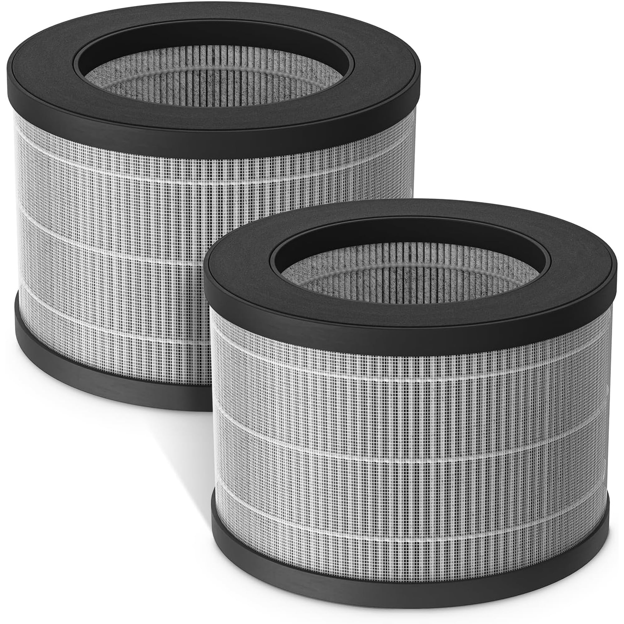 2-Pack MK01 & MK06 Replacement Filter, Compatible with MK01 & MK06, ToLife TZ-K1, Kloudi DH-JH01 Air Purifier, 4-in-1 H13 True HEPA & Activated Carbon, Smoke Removal Version