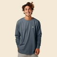 thumbnail image 4 of Dalix Astronaut Embroidered Cotton Classic Fit Long Sleeve Crewneck Tee Shirt Mens in Vintage Navy XL X-Large, 4 of 5