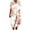 Watermelon Red, variant on TJAZFJPA Sweetheart Neckline Dress Women's Fashion Summer Beach Style Printed V Neck 5/4 Sleeve Casual Dress (5) Homecoming Dress Vintage Dress Women