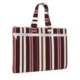 thumbnail image 2 of Handbag File Bag 15×10.6in Large Capacity Double Pocket Designed For Work Travel Travel Shopping Maroon Stripe_4, 2 of 8