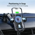 thumbnail image 2 of Alxum Wireless Charging Car Mount, Suction Cup Dash Mount for iPhone13, 12, 11, Samsung Galaxy, Single Piece, 2 of 7