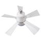 thumbnail image 1 of Luz De Ventilador De Techo, 50000 Horas De Vida, Templable De 3 Colores 3 Velocidad Del Viento 1H 2H 4H Temporizador, Lámpara De Ventilador Pequeño E26 Socket Para Cocina De, 1 of 7
