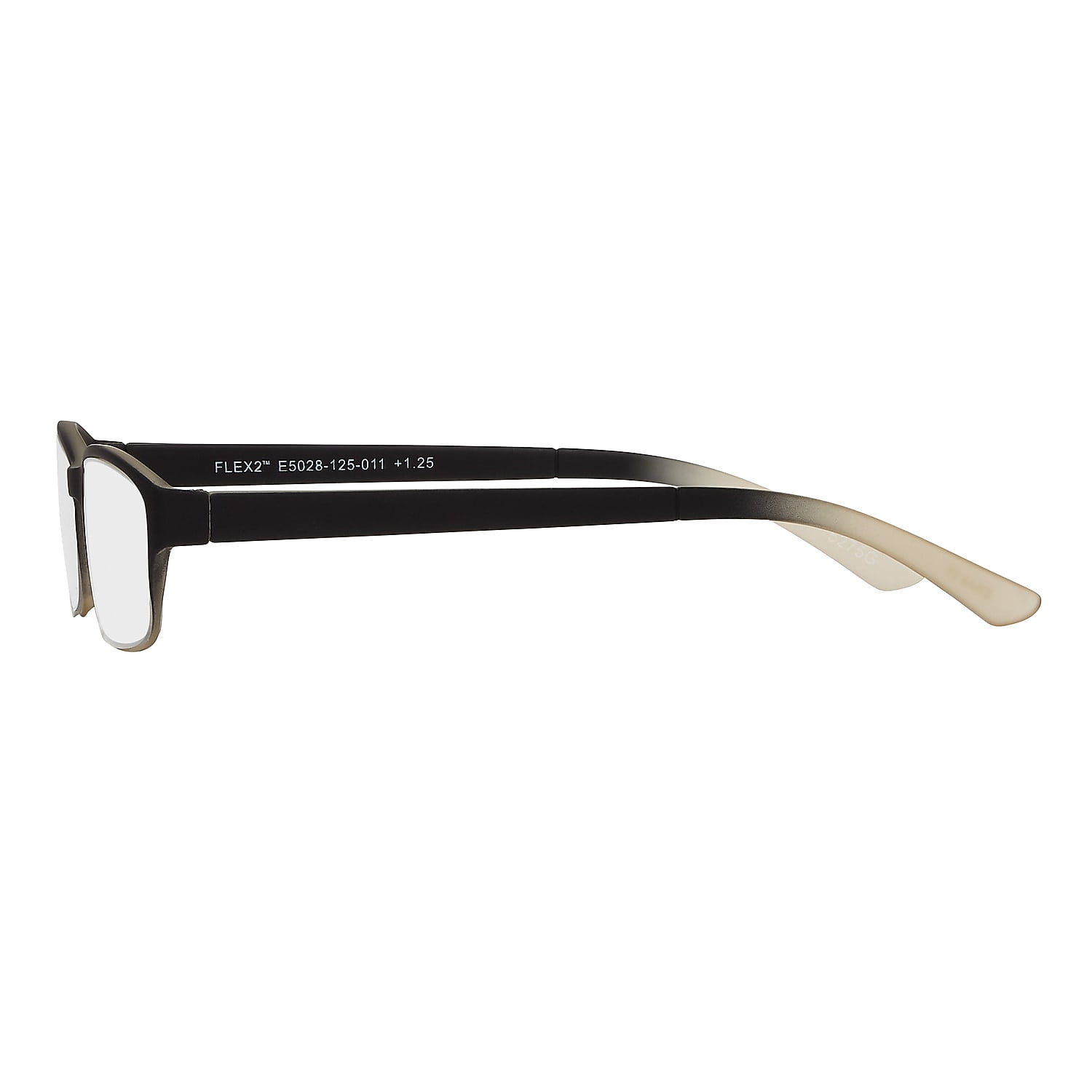 SAV Flex 2 +1.25 Reading Glasses Black Gradient (E5028)
