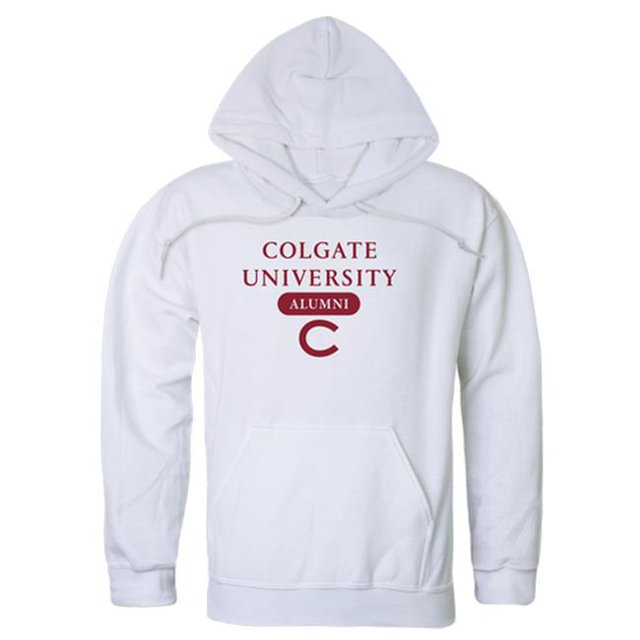 W Republic 561-283-WHT-01 Colgate University Chandail à Capuchon pour Hommes Alumni, Blanc - Petit
