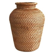 Rattan Vase Style Handmade Woven Plant Flower Vase Basket for