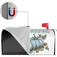 thumbnail image 3 of Fall Blue Pumpkins Leaves Mailbox Covers, Thanksgiving Magnetic Post Box Cover Wraps Large Size 25.5x21 in for Garden Yard Decor, 3 of 6