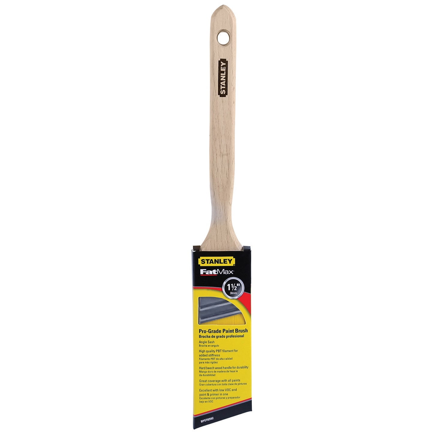 Stanley BPST02562 1.5" Long Angle Sash Professional Paint Brush