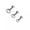 Clear, variant on 3pcs Crystal Stud Earrings Stainless Steel Ball Ear Tragus Cartilage Piercing-Crystal AB